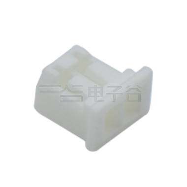 Pitch 2.00 mm 单排带双凸 Housing 2pin 本色 HF