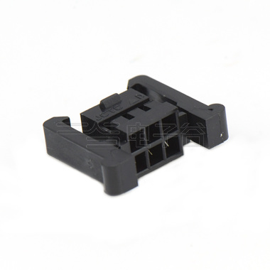 Pitch 2.00 mm 双排双边带扣/带凸点 Housing 2x3Pin 黑色 HF