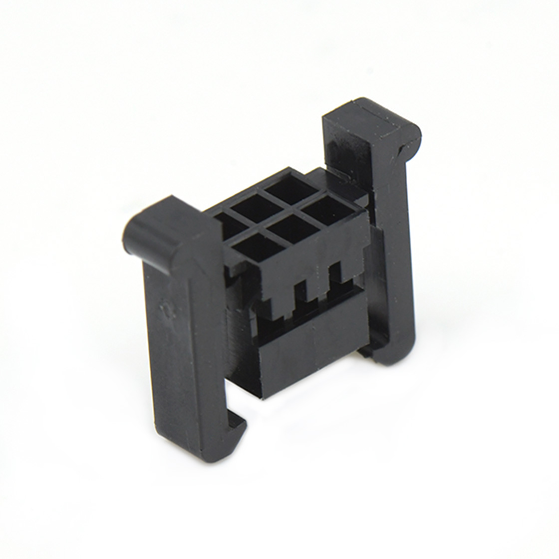 Pitch 2.00 mm 双排双边带扣/带凸点 Housing 2x3Pin 黑色 HF