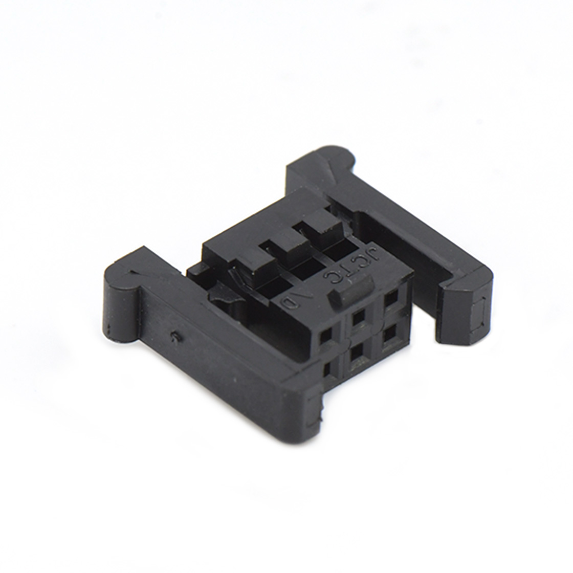 Pitch 2.00 mm 双排双边带扣/带凸点 Housing 2x3Pin 黑色 HF