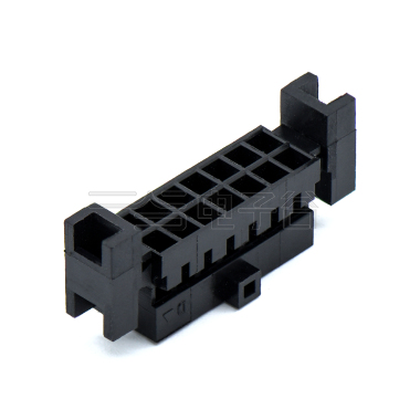 Pitch 2.00 mm 双排带拉环无扣 Housing 2x7Pin 黑色 HF