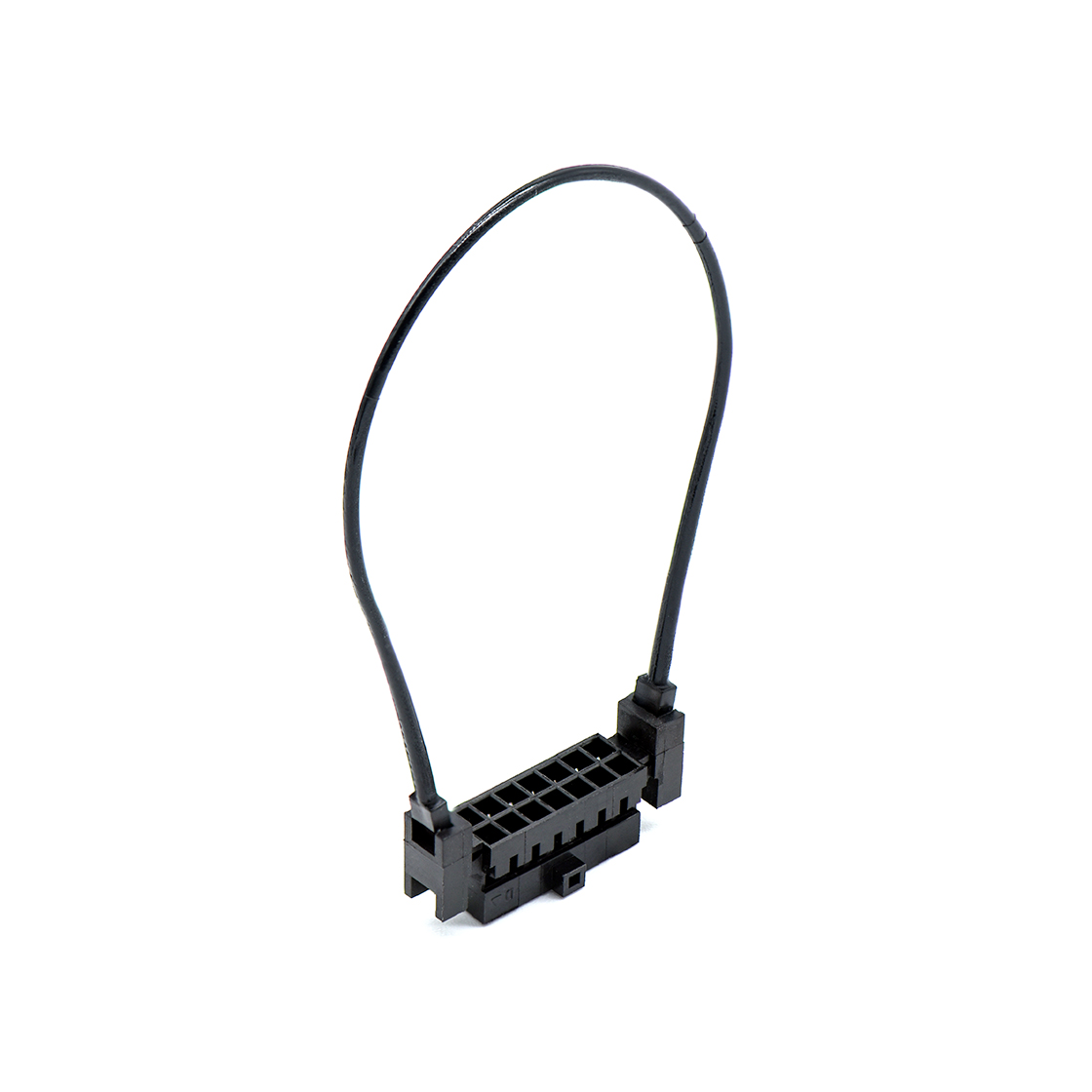 Pitch 2.00 mm 双排带拉环无扣 Housing 2x7Pin 黑色 HF