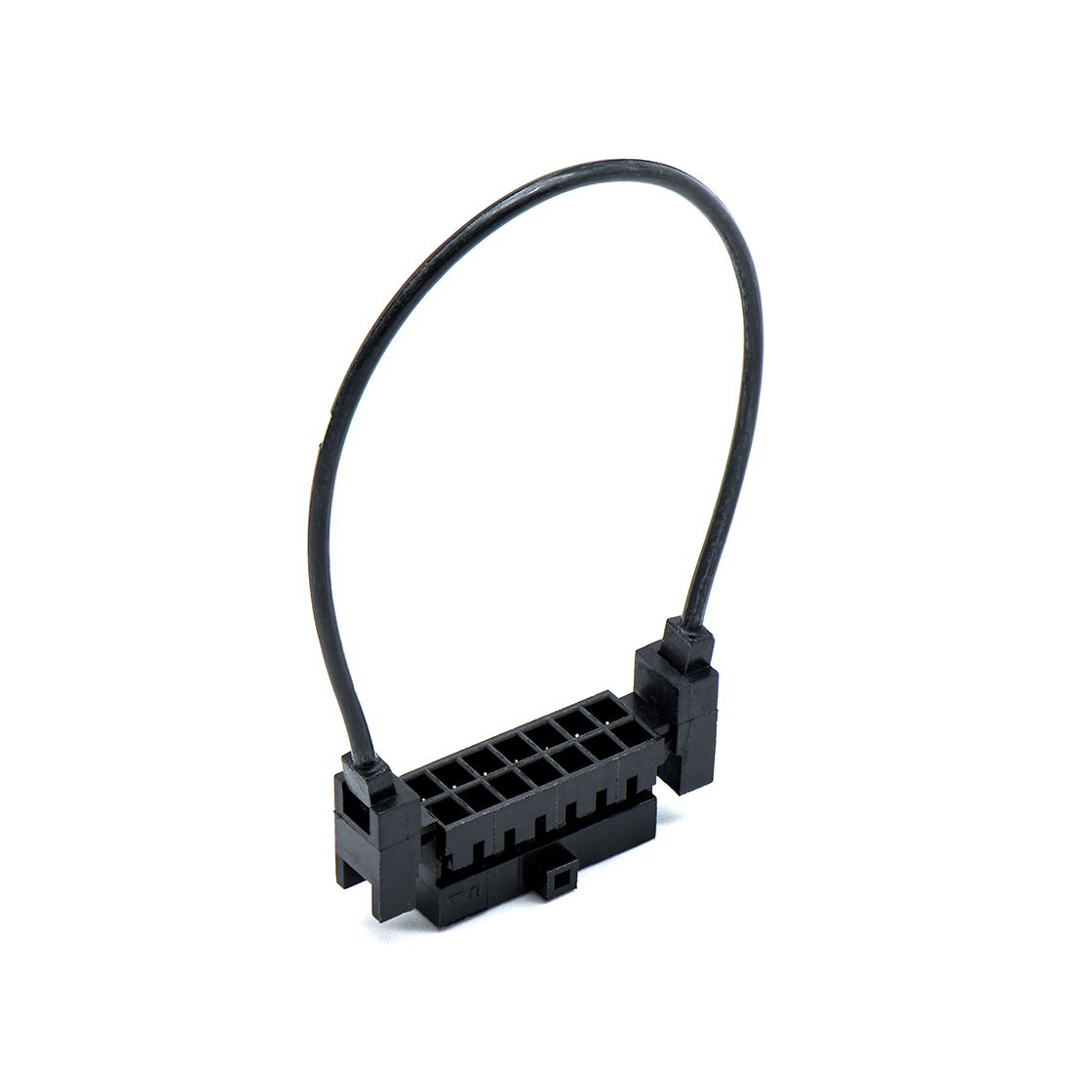 Pitch 2.00 mm 双排带拉环无扣 Housing 2x7Pin 黑色 HF