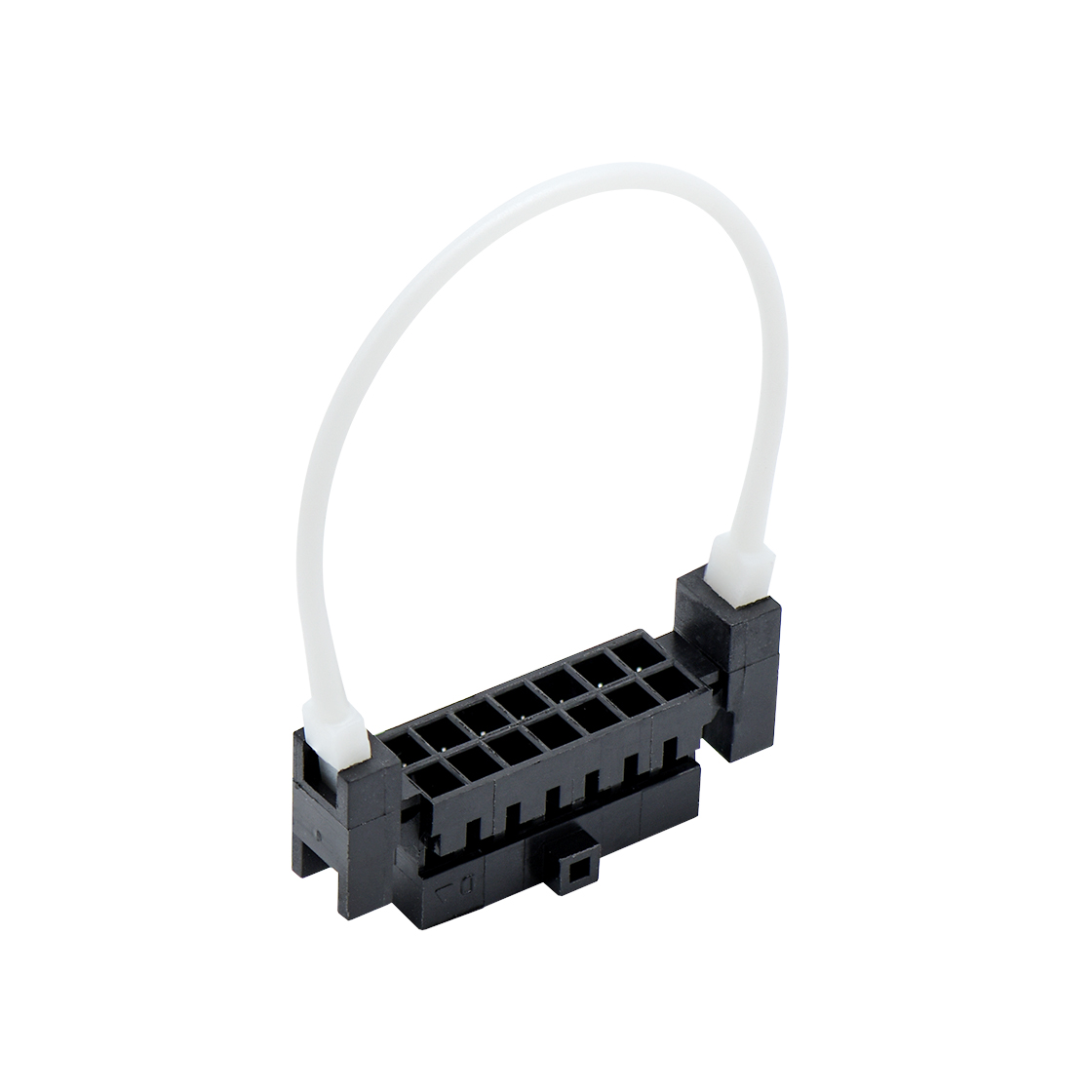 Pitch 2.00 mm 双排带拉环无扣 Housing 2x7Pin 黑色 HF