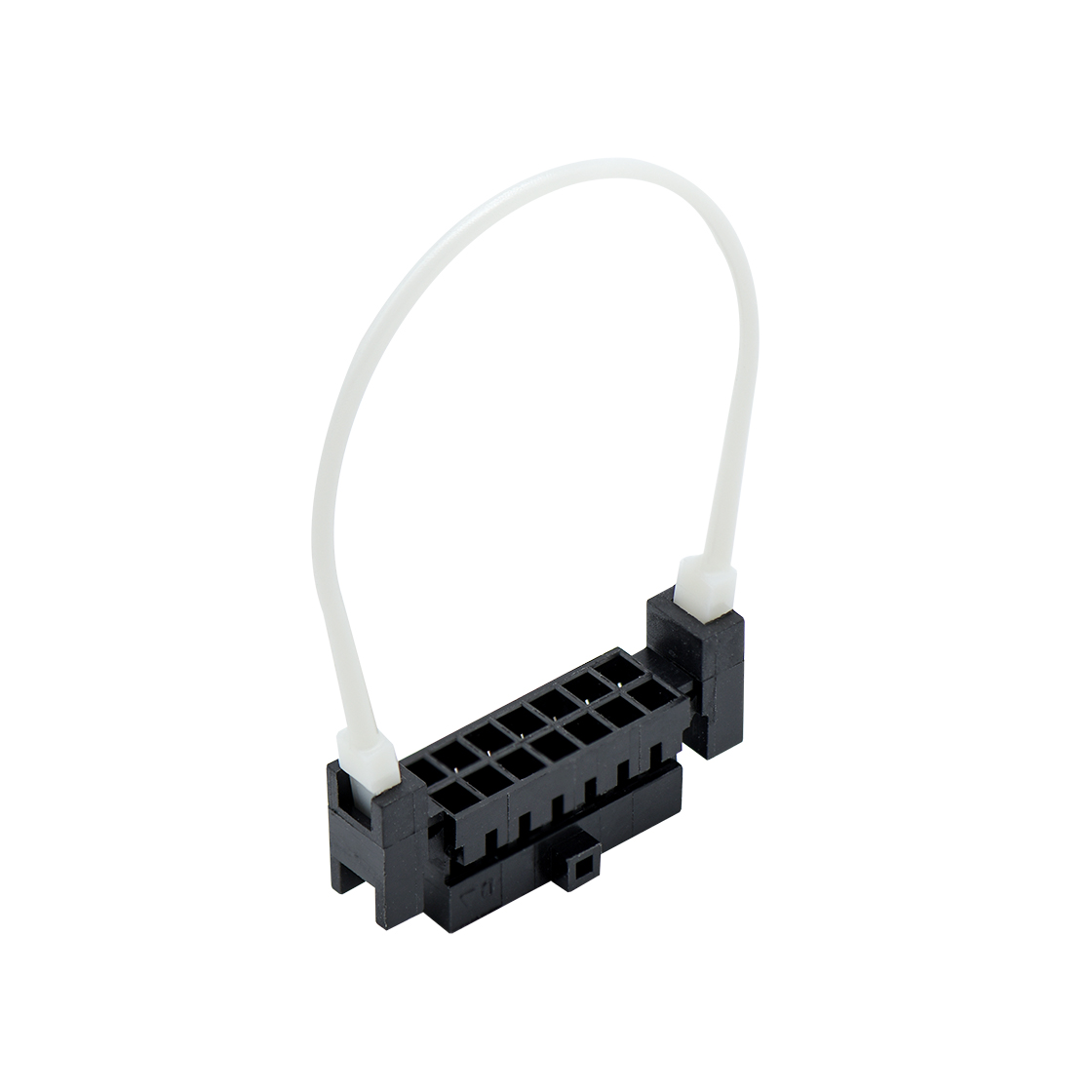 Pitch 2.00 mm 双排带拉环无扣 Housing 2x7Pin 黑色 HF