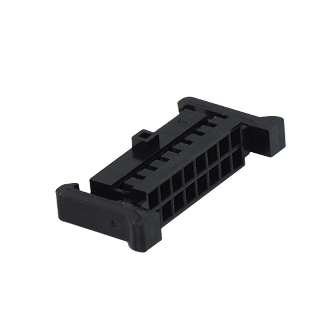 Pitch 2.00 mm 双排双边带扣 Housing 2x8Pin 黑色 HF