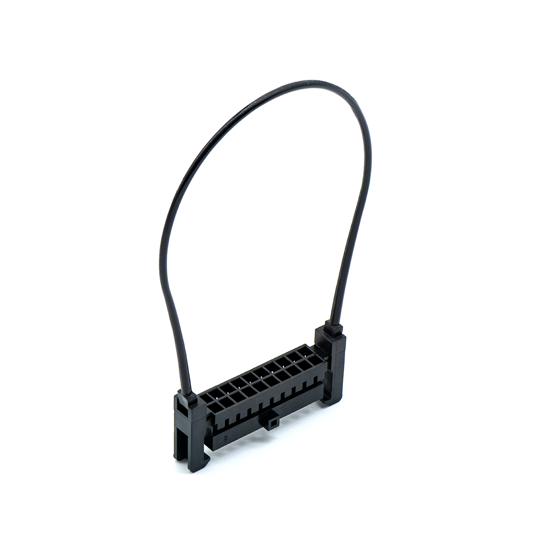 Pitch 2.00 mm 双排加强型/带拉环 Housing 2x10Pin 黑色 HF