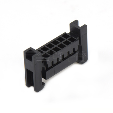Pitch 2.00 mm 双排加强型/带拉环 Housing 2x6Pin 黑色 HF