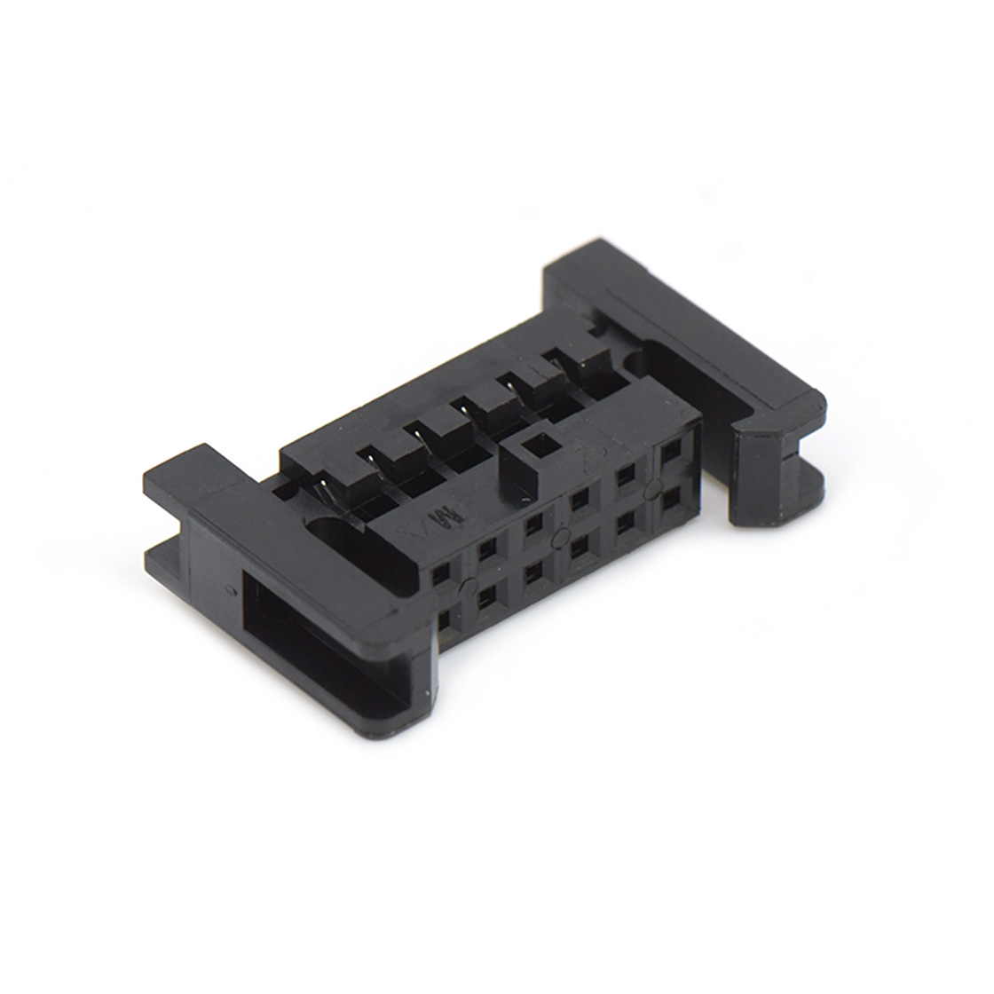 Pitch 2.00 mm 双排加强型/带拉环 Housing 2x6Pin 黑色 HF