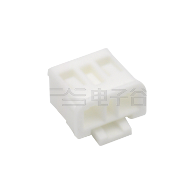 Pitch 2.50mm 单排 带锁扣Housing 3pin 本色（白色） HF