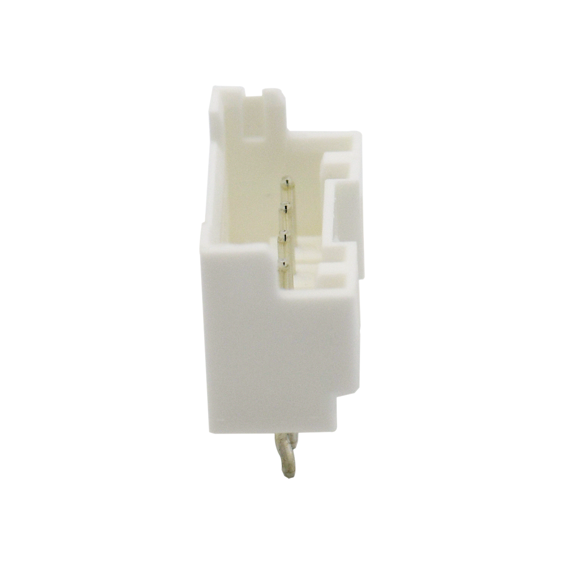 Pitch 2.50mm 180°单排带扣 打外K Wafer 5Pin 本色 HF