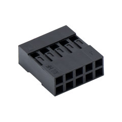 Pitch 2.54mm 双排无卤 Housing 塞10P