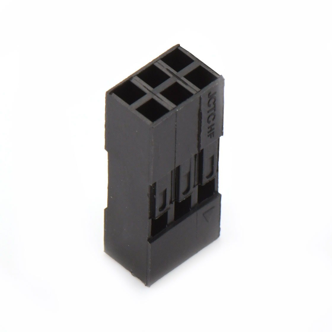 Pitch 2.54mm 双排无卤 Housing 2×3pin 黑色 HF