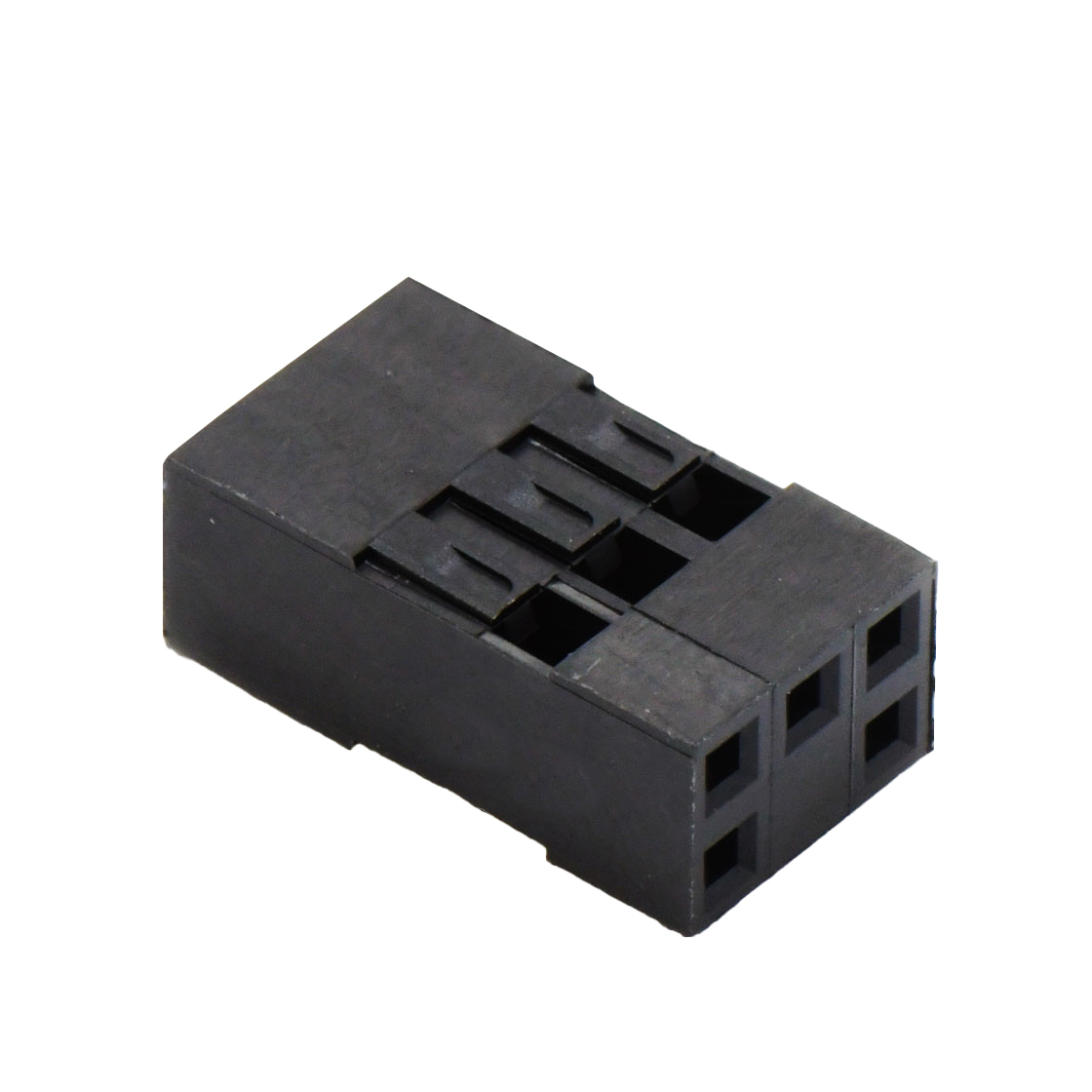 Pitch 2.54mm 双排无卤 Housing 2×3pin 黑色 HF