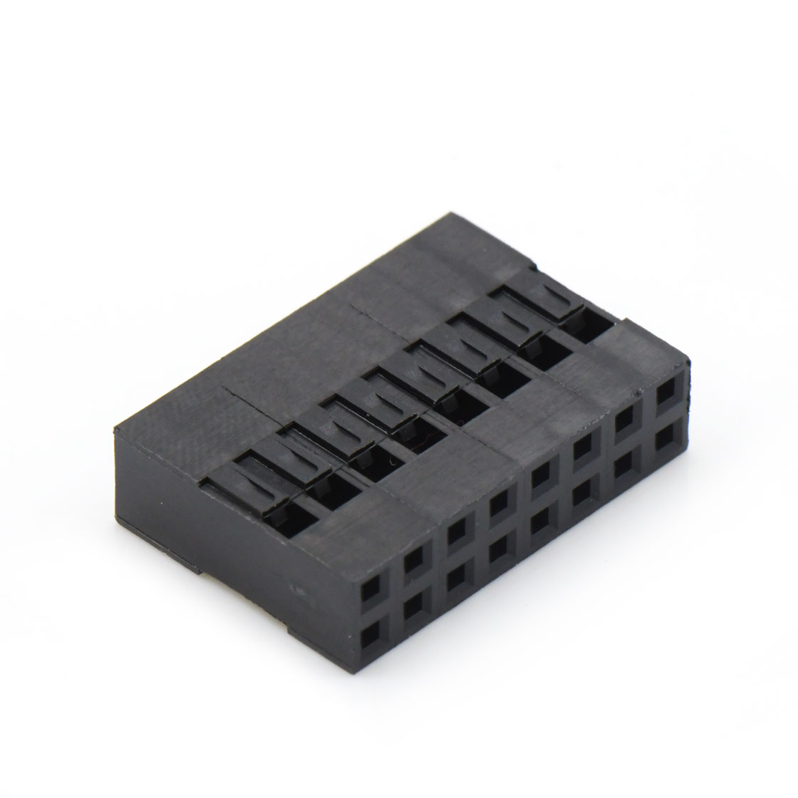 Pitch 2.54mm 双排无卤 Housing 2×8pin 黑色 HF