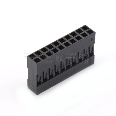 Pitch 2.54mm 双排 Housing 2×10pin 黑色