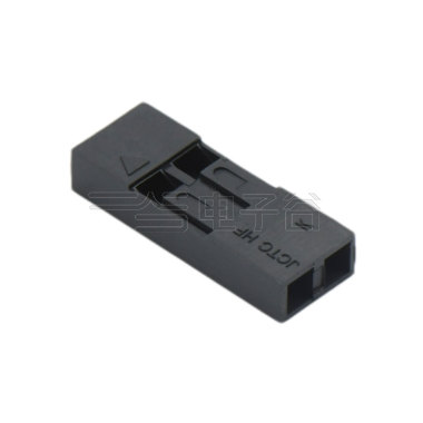 Pitch 2.54mm 单排 无卤 Housing 2pin 黑色 HF