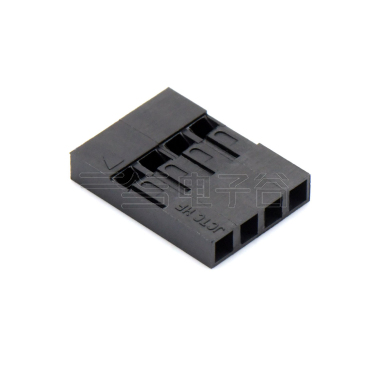Pitch 2.54mm 单排 无卤 Housing 4pin 黑色 HF