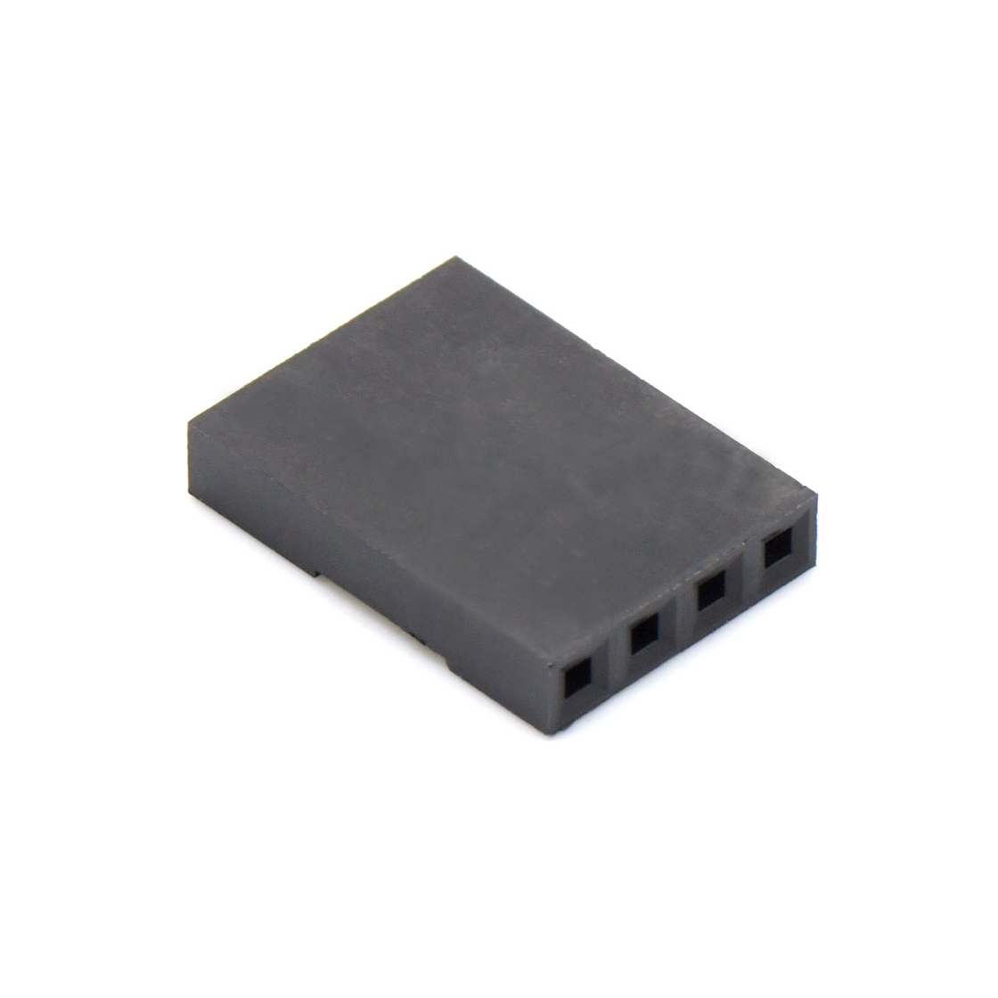 Pitch 2.54mm 单排 无卤 Housing 4pin 黑色 HF