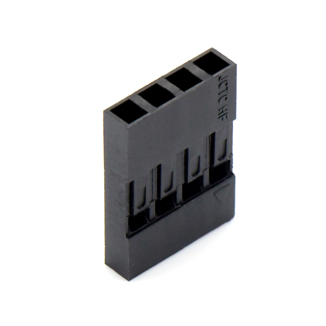 Pitch 2.54mm 单排 无卤 Housing 4pin 黑色 HF