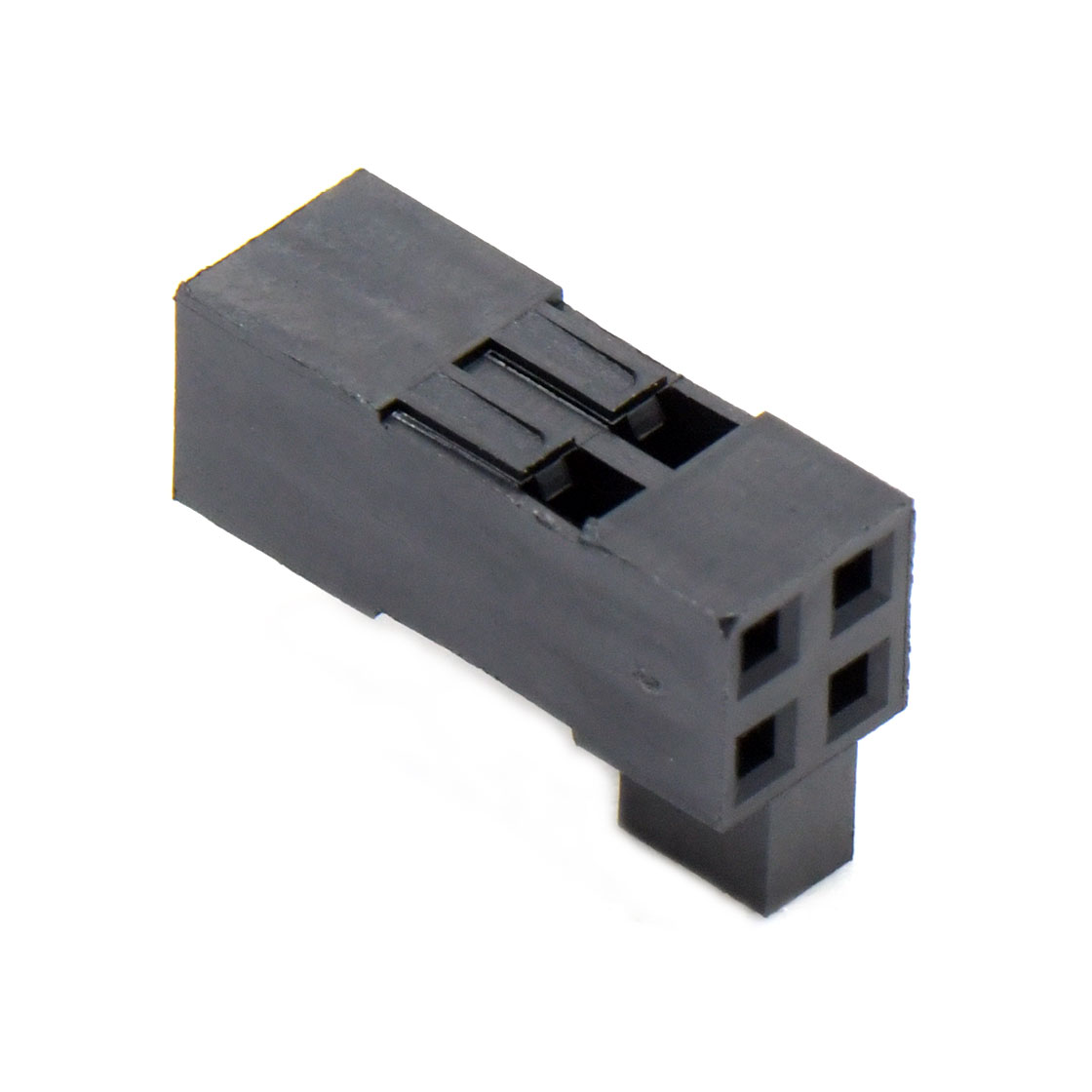 Pitch 2.54mm 双排带高凸台 Housing 2×2pin 黑色