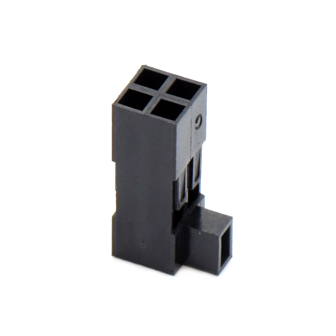 Pitch 2.54mm 双排带高凸台 Housing 2×2pin 黑色