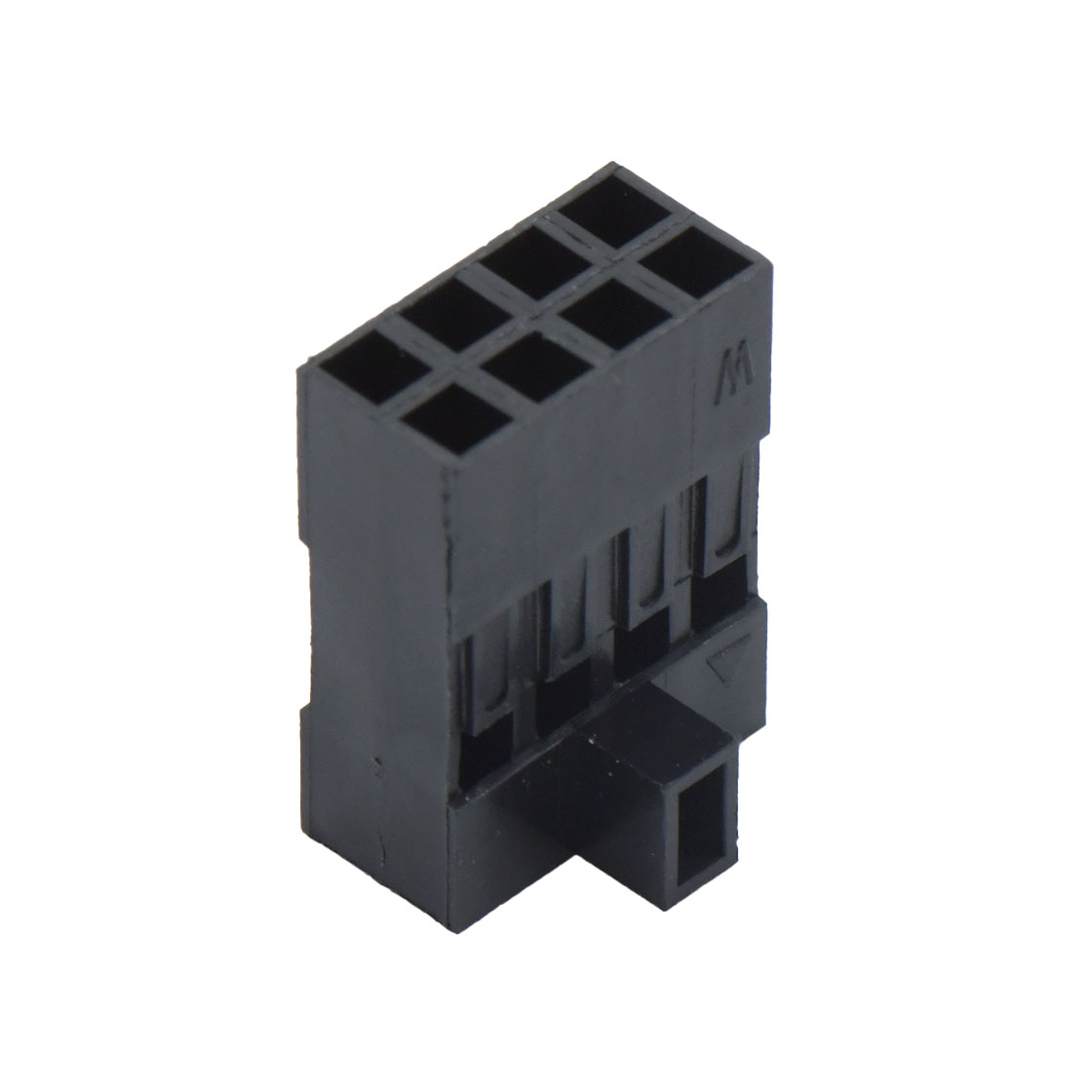 Pitch 2.54mm 双排带高凸台 Housing 2×4pin 黑色
