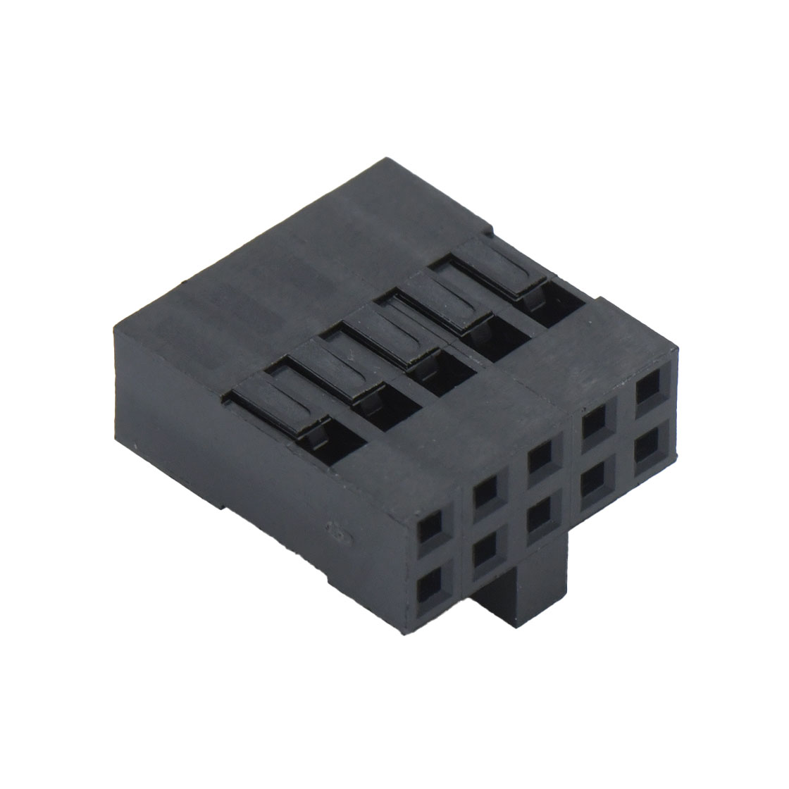 Pitch 2.54mm 双排带高凸台 Housing 2×5pin 黑色
