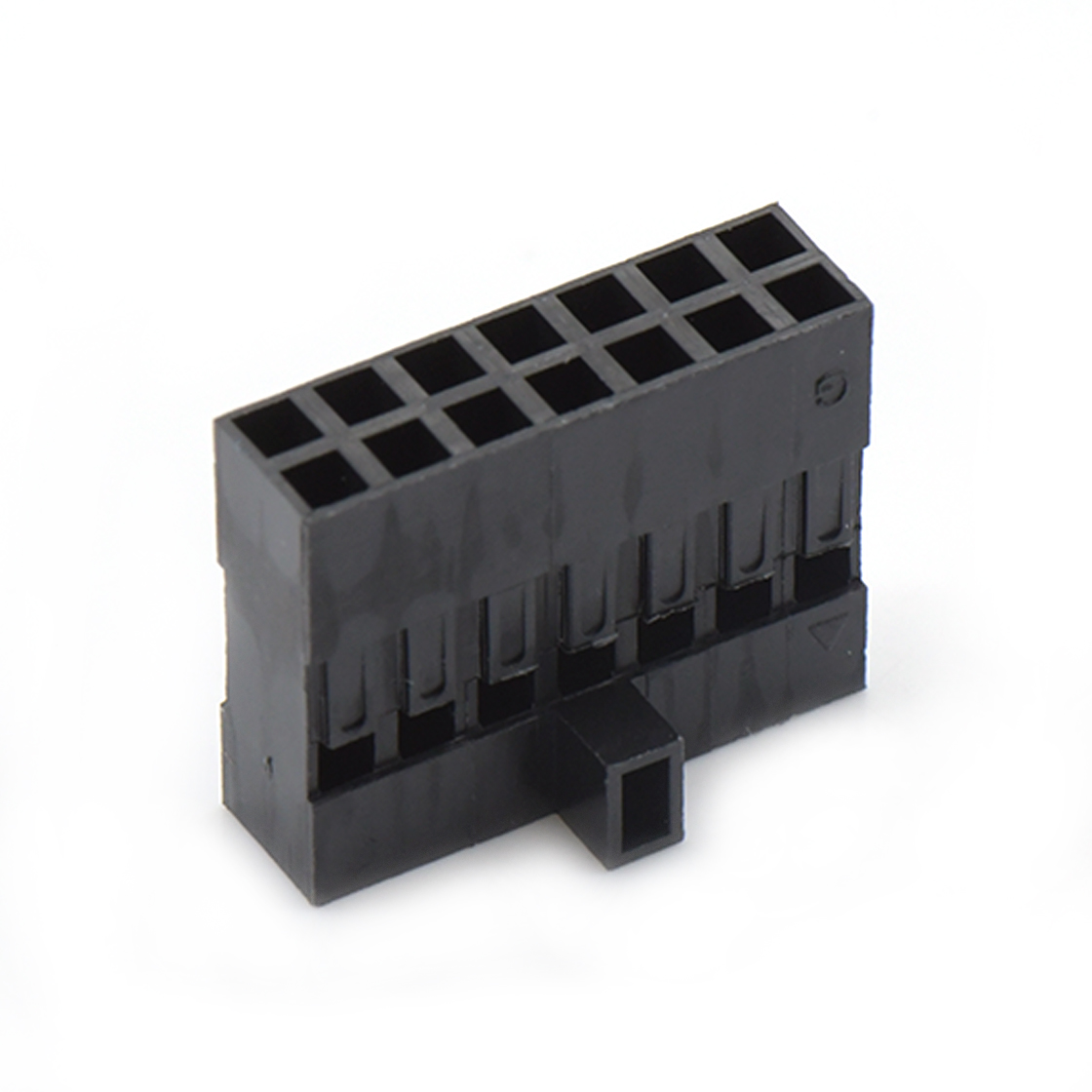 Pitch 2.54mm 双排带高凸台 Housing 2×7pin 黑色