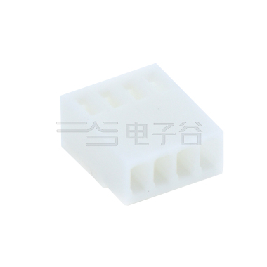 Pitch 2.54mm 单排 Housing 第3Pin 防呆 4Pin 本色 HF