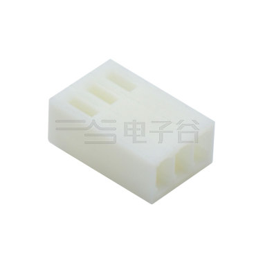 Pitch 2.54mm 单排带卡扣 Housing 3Pin 本色 HF