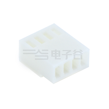 Pitch 2.54mm 单排带卡扣 Housing 4Pin 棕色