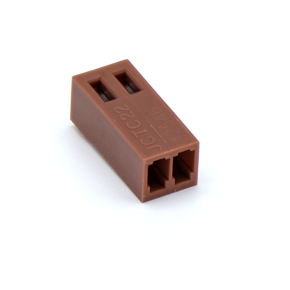Pitch 2.54mm 单排带卡扣 Housing 4Pin 棕色