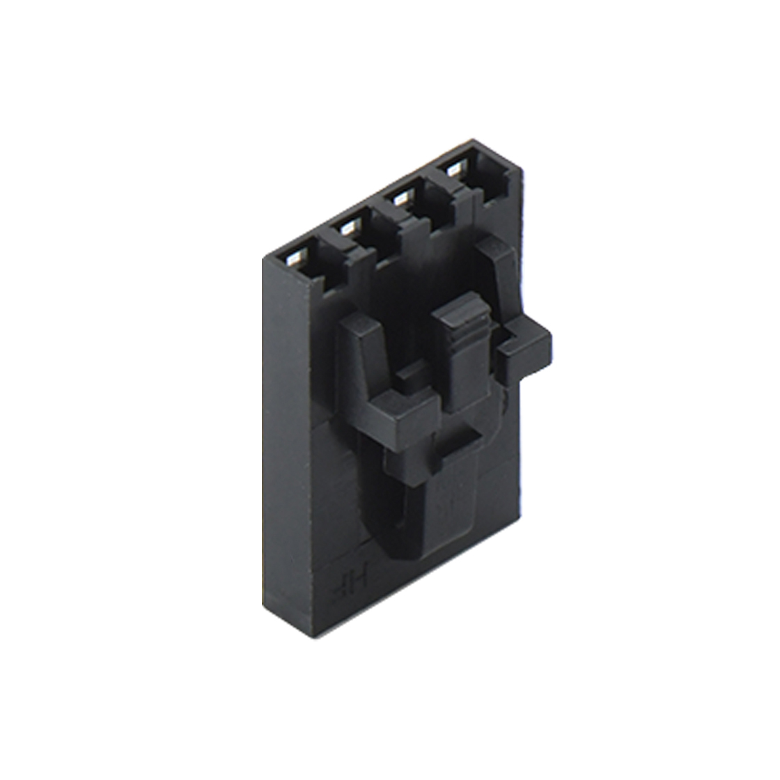 Pitch 2.54mm 单排带扣无卤Housing 4Pin 黑色 HF