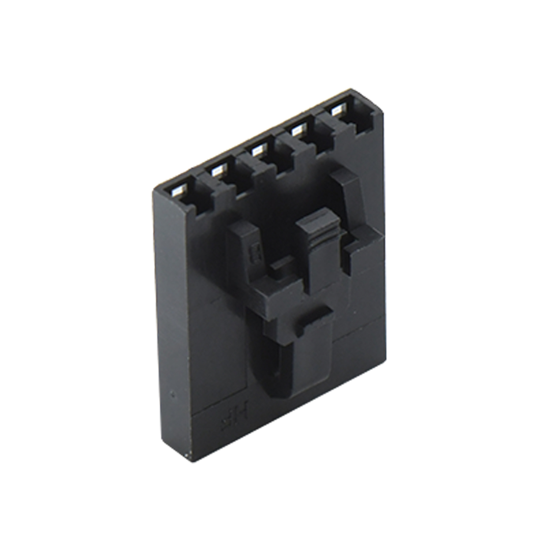 Pitch 2.54mm 单排带扣无卤Housing 5Pin 黑色 HF