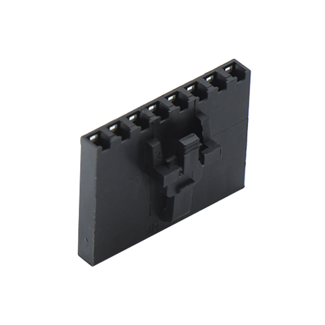 Pitch 2.54mm 单排带扣无卤Housing 8Pin 黑色 HF