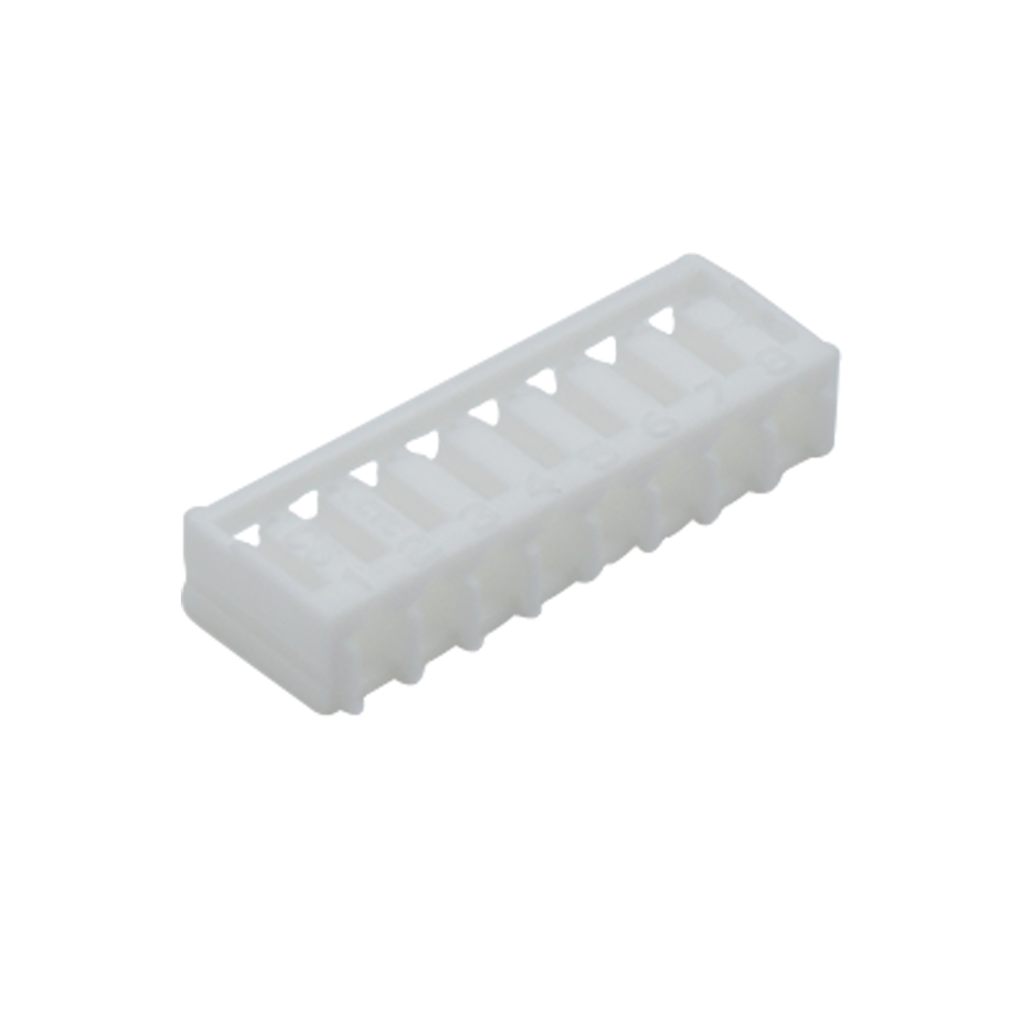 Pitch 2.00mm 立插式Housing 8Pin 本色 HF