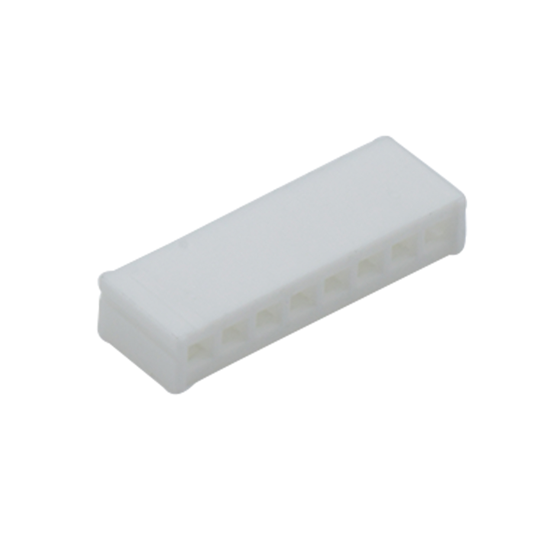 Pitch 2.00mm 立插式Housing 8Pin 本色 HF