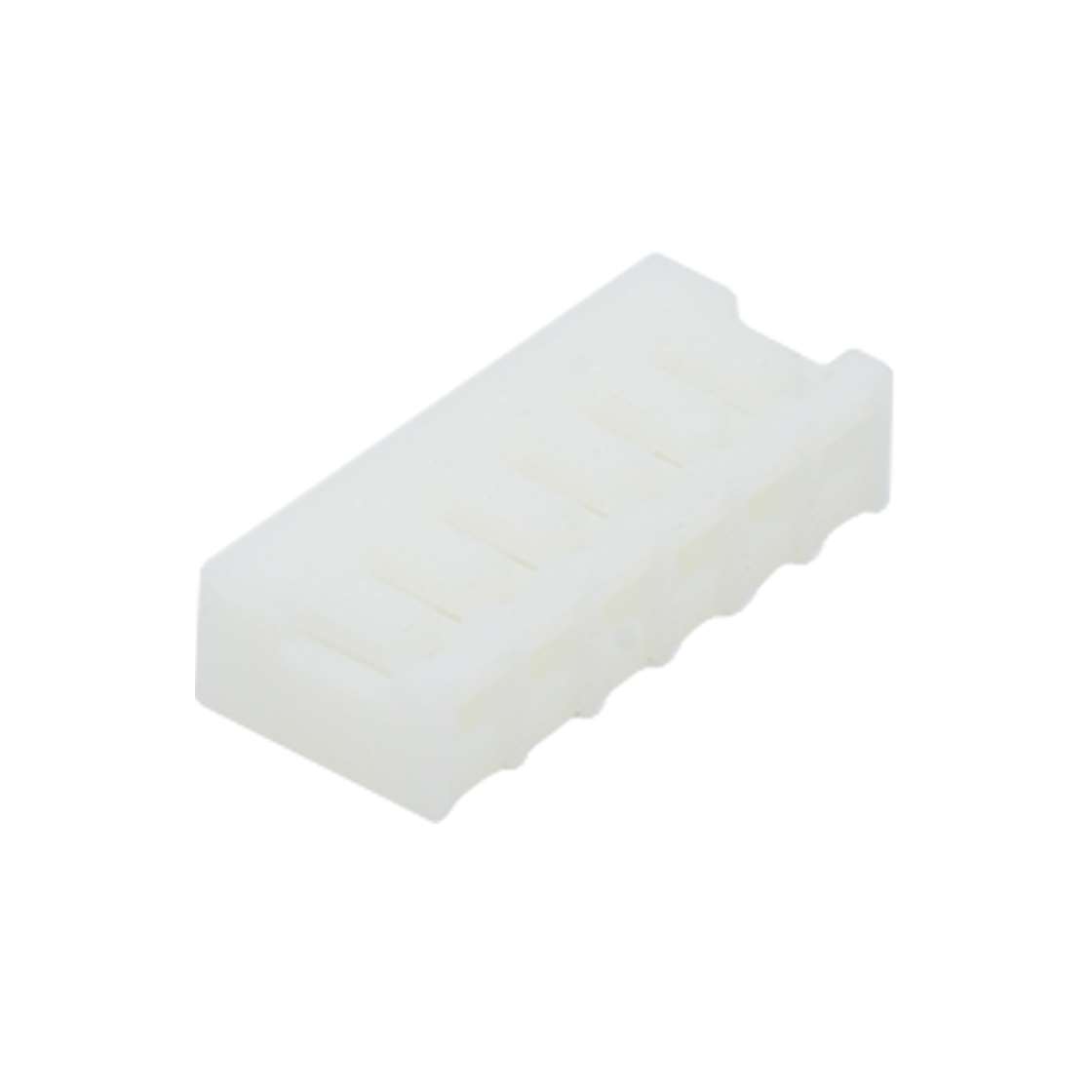 Pitch 2.50mm 立插式/薄款基板Housing 6Pin 本色 HF