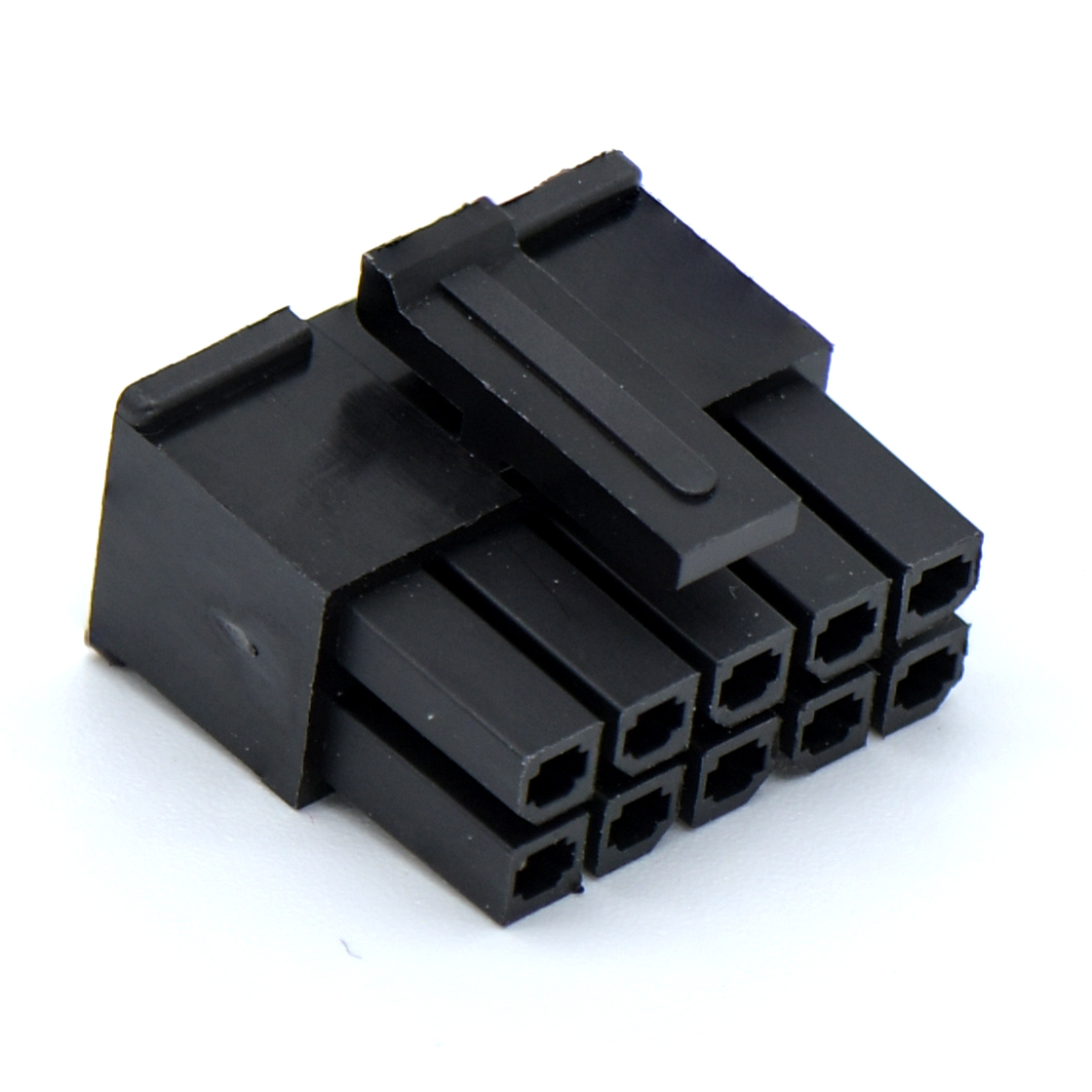 Pitch 3.00mm 双排带扣 Housing 2×5Pin 黑色 HF
