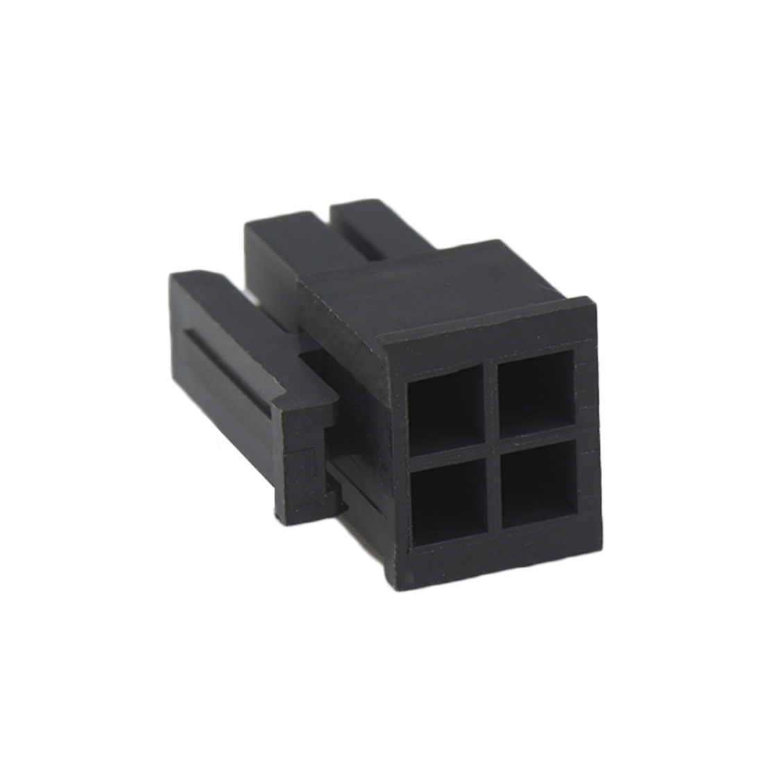 Pitch 3.00mm 双排带扣 Housing 2×2Pin 黑色 HF