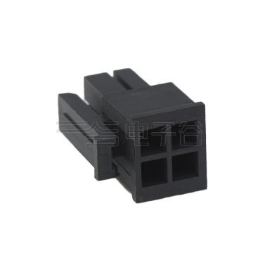 Pitch 3.00mm 双排带扣 Housing 2×2Pin 黑色 HF