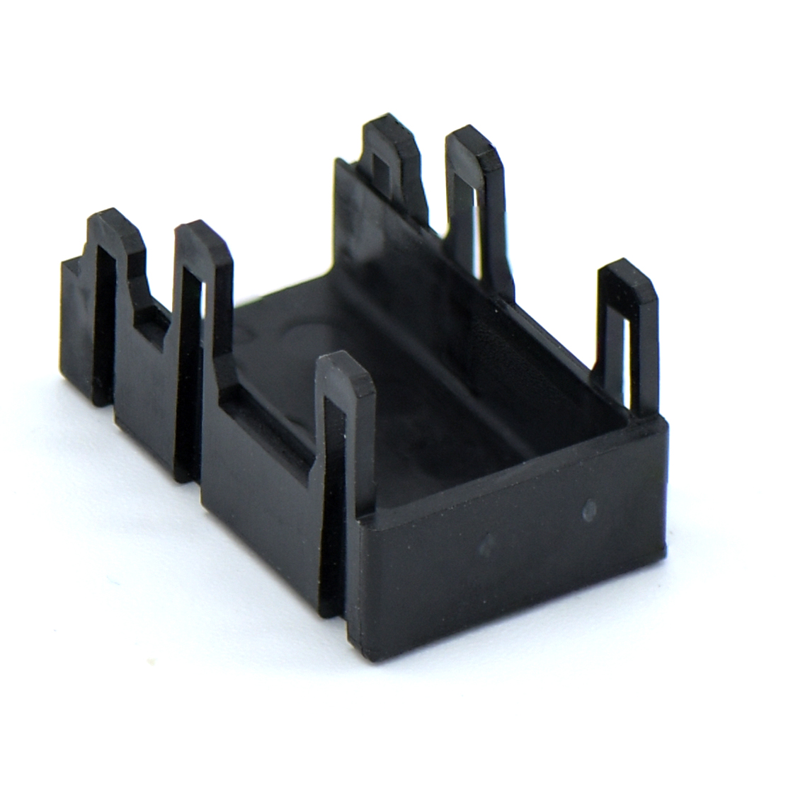 Pitch 4.20mm 双排带卡钩胶芯配件后盖 2×3Pin 黑色 HF