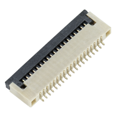 Pitch 0.30mm 90°H1.50mm 卧式下接前掀盖 SMT型 FPC