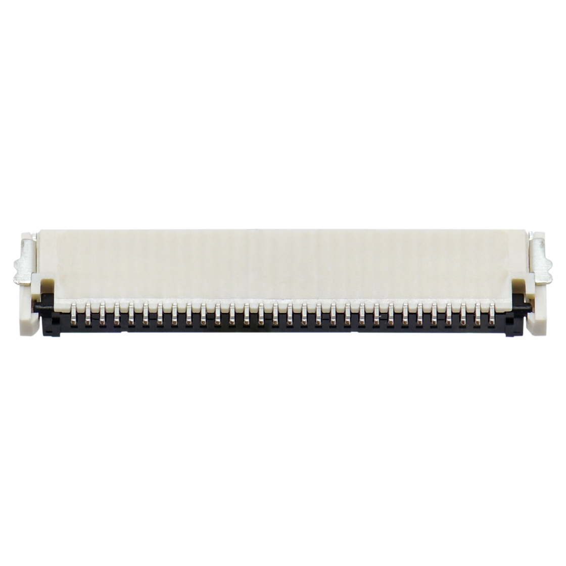 Pitch 0.50mm H1.20mm 卧式双面接后掀盖 SMT型 FPC 30Pin 自然色