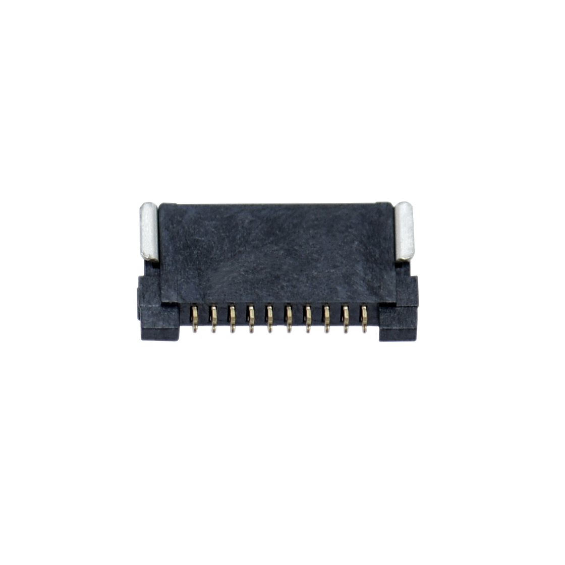 Pitch 0.50mm 90°H1.40mm 卧式双面接SMT型 FPC 10Pin 黑色