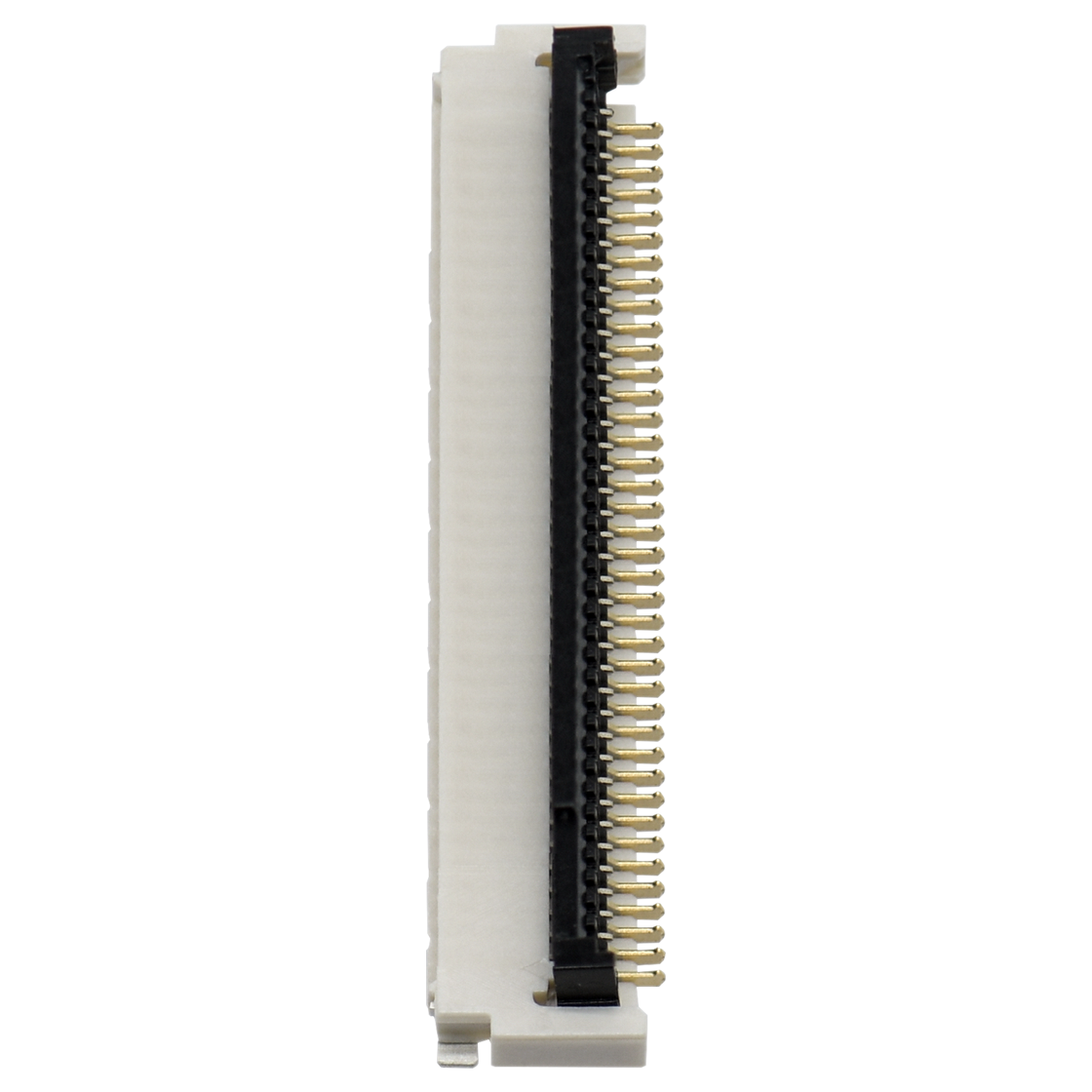 Pitch 0.50mm H1.20mm 卧式双面接后掀盖 SMT型 FPC 40Pin 自然色 HF