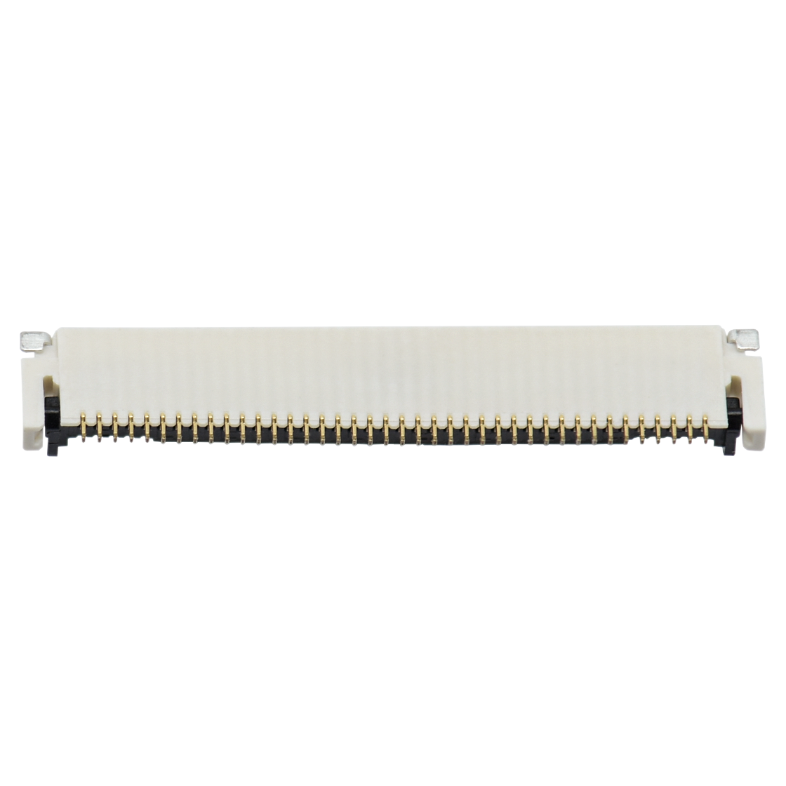 Pitch 0.50mm H1.20mm 卧式双面接后掀盖 SMT型 FPC 40Pin 自然色 HF