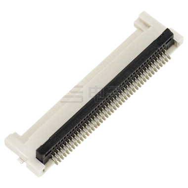 Pitch 0.50mm H1.60mm 卧式下接后掀盖 SMT型 FPC 42Pin 自然色 HF