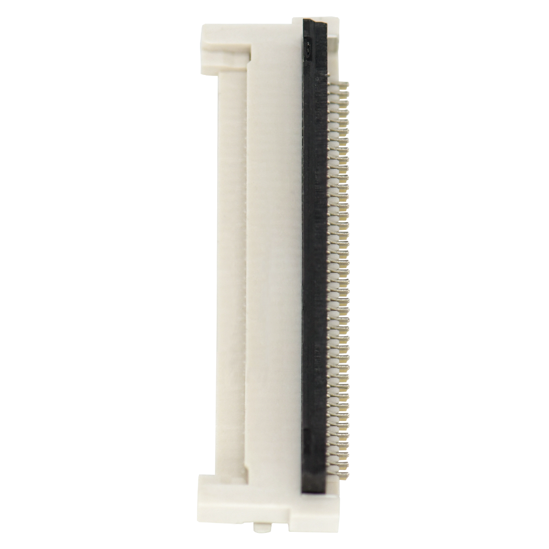 Pitch 0.50mm H1.60mm 卧式下接后掀盖 SMT型 FPC 42Pin 自然色 HF